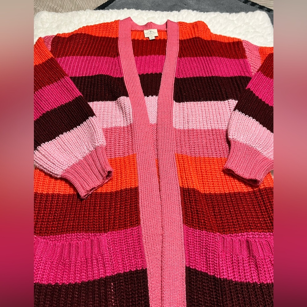 St. John’s Bay Multi-colored cardigan - Picture 2 of 8